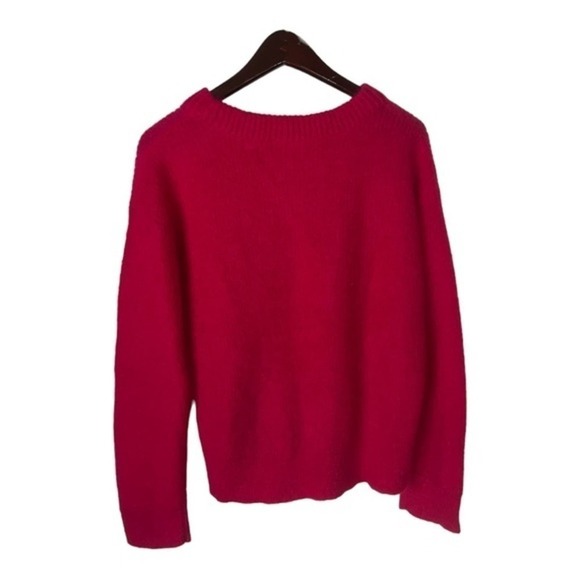 A.L.C. Riva Mohair Wool Blend Crewneck Pullover Sweater in Magenta Pink Sz S NWT - Picture 4 of 7